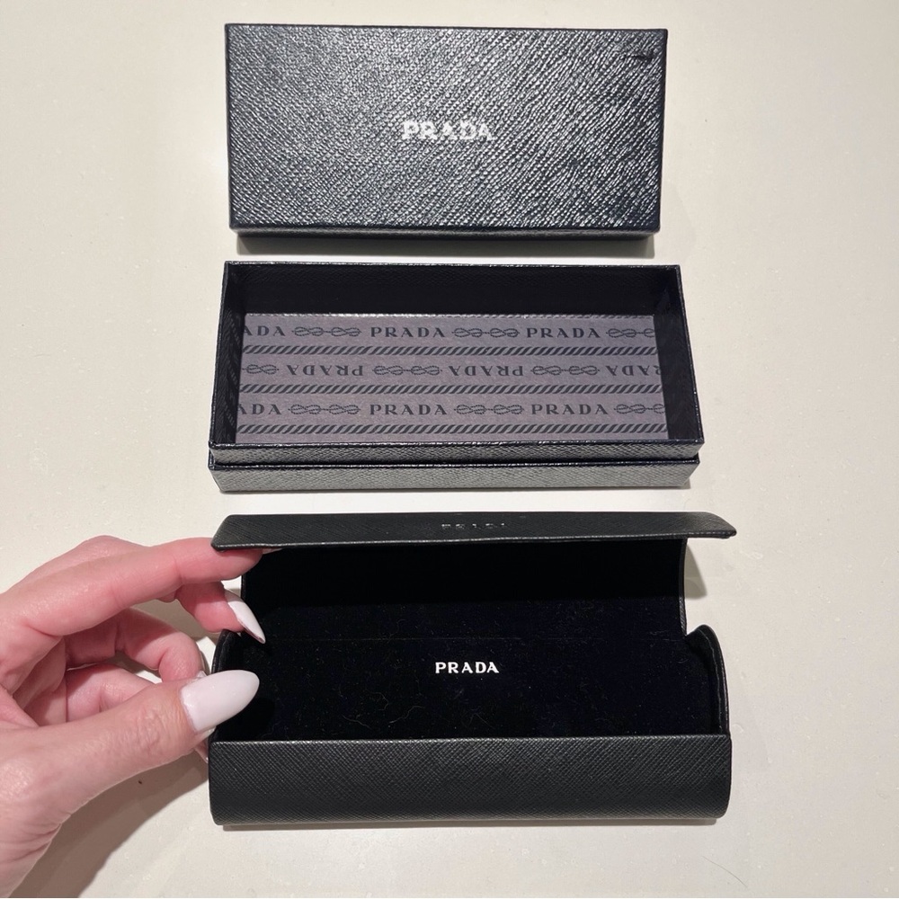Prada Tortoiseshell Cat-Eye Glasses Used No Lens - Picture 9 of 11